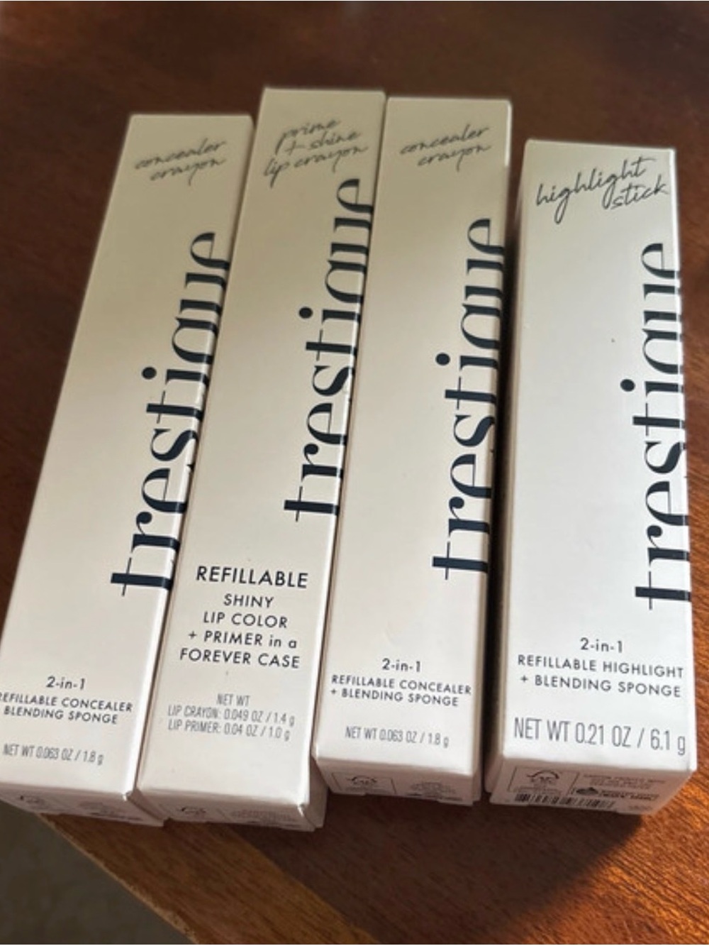 treStiQue Refillable Makeup Set in Cream Packaging